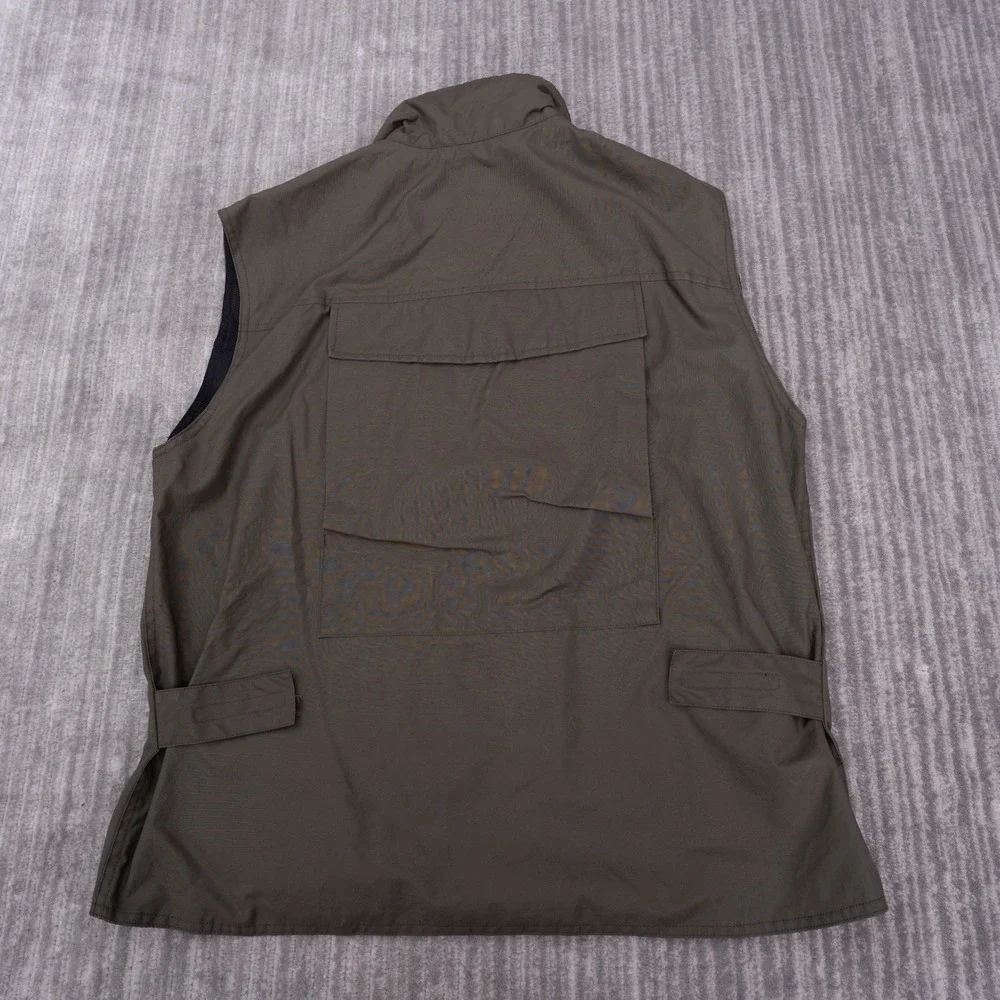 Banana Republic Utility Vest Mens Large Brown Excellent Cargo Fishing Outdoor